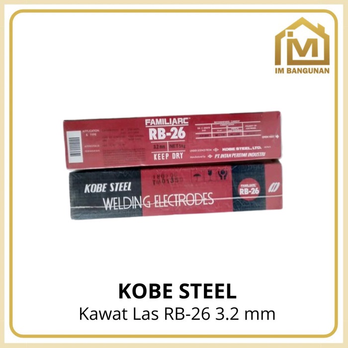 Kawat Las Kobe Steel Rb-26 3.2Mm / Rb 260 3.2 Mm