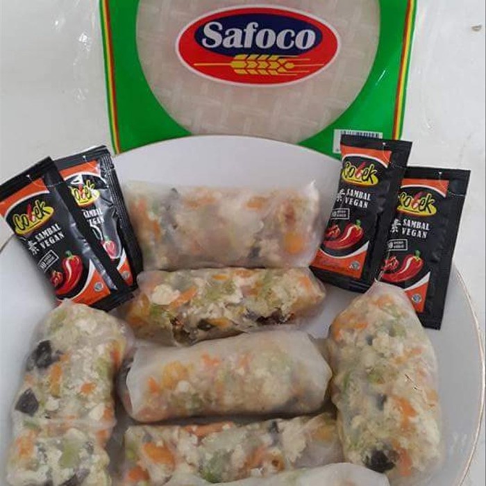

[BISA COD] Safoco - Rice Paper of Vietnam 300gr / Kulit Lumpia / Size 22cm isi 50