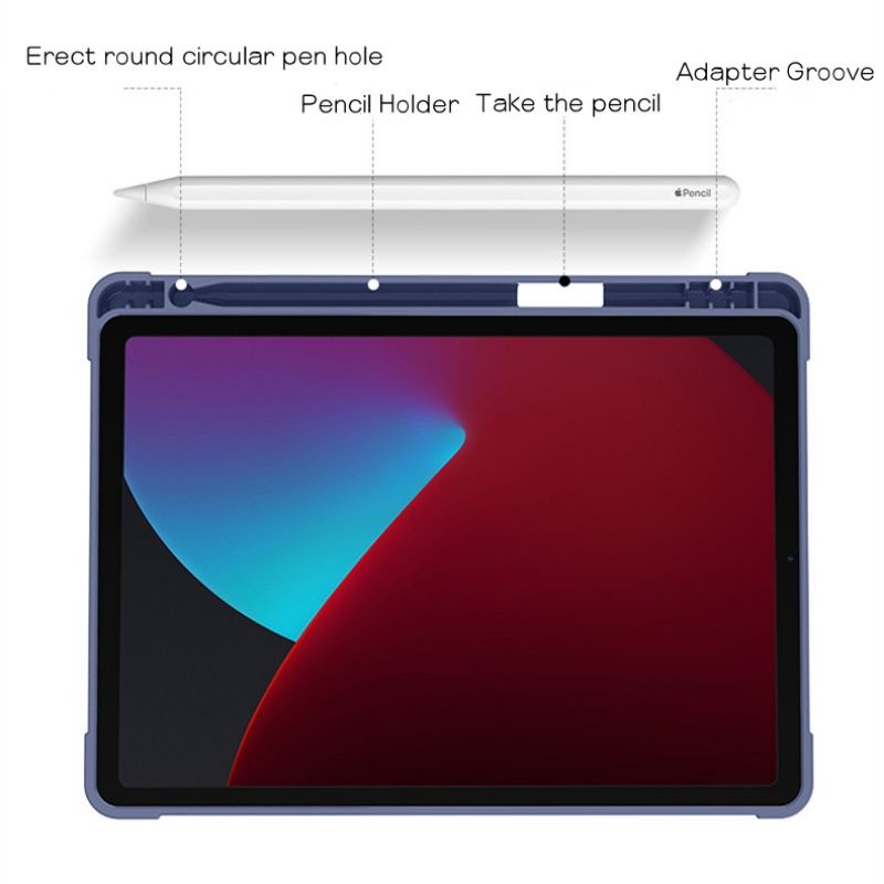 Case iPad Bergambar HD Marble Cantik Elegan Casing iPad Pen Slot gen 7/8/9 10.2 Inch 2019/2020/2021 Ipad Pro 11&quot; 2020 2021