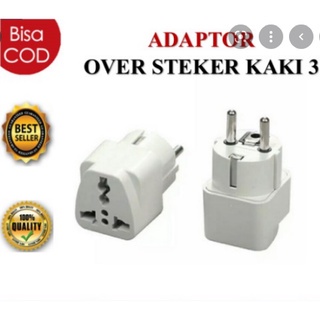 Steker Over Kaki 3 ke Kaki 2 Adapter Travel Universal Sambungan ListrikSteker Over Kaki 3 ke Kaki 2 Adapter Travel Universal Sambungan Listrik