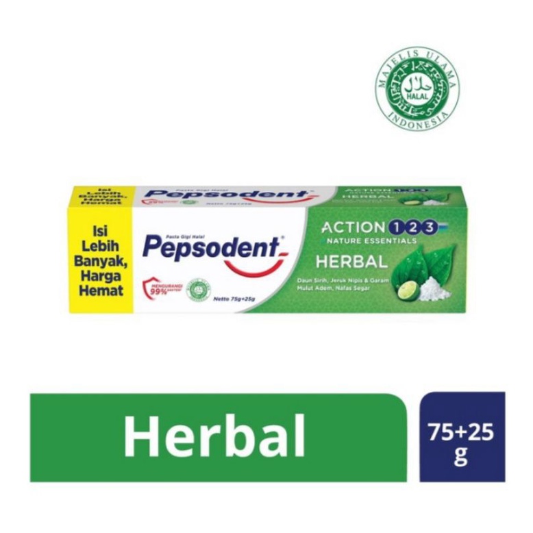 pepsodent pasta gigi herbal 75g