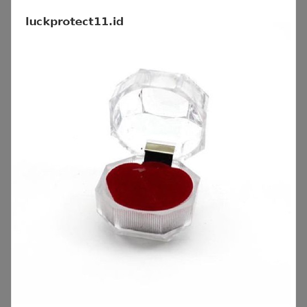 /Fashion Hot// Fashion// 1pcs Kotak Penyimpanan Akrilik Transparan Gift Pakcage Display Case Untuk Perhiasan Cincin.