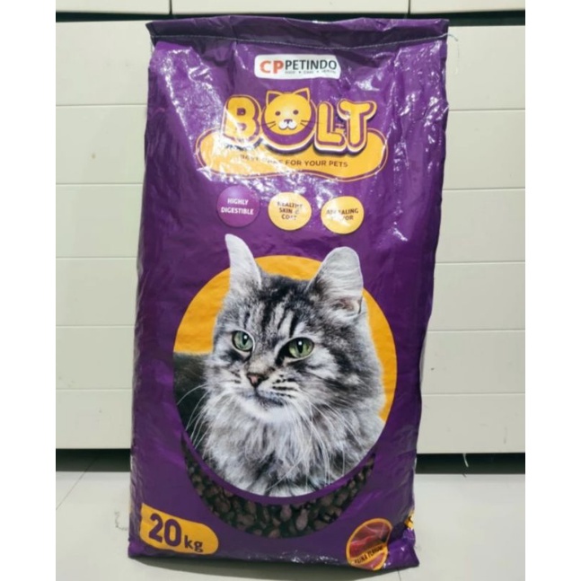 bolt makanan kucing 20 kg/bolt makanan kucing/bolt pakan kucing