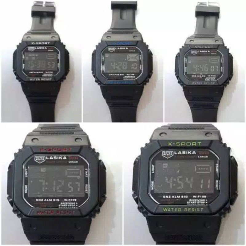 (Terima Cod)Jam TanganPria Lasika L8109 Sergi Rubber/Karet Original Anti Air (Dikirim Dari Jakarta)