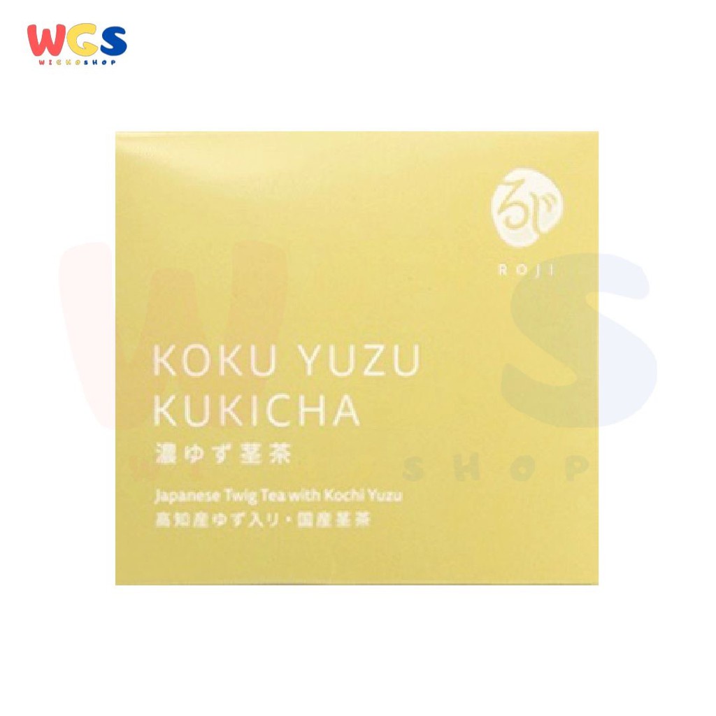 Roji Tea Bag Koku Yuzu Kukicha Japanese Twig Tea with Koki Yuzu 1 Silken Sachet