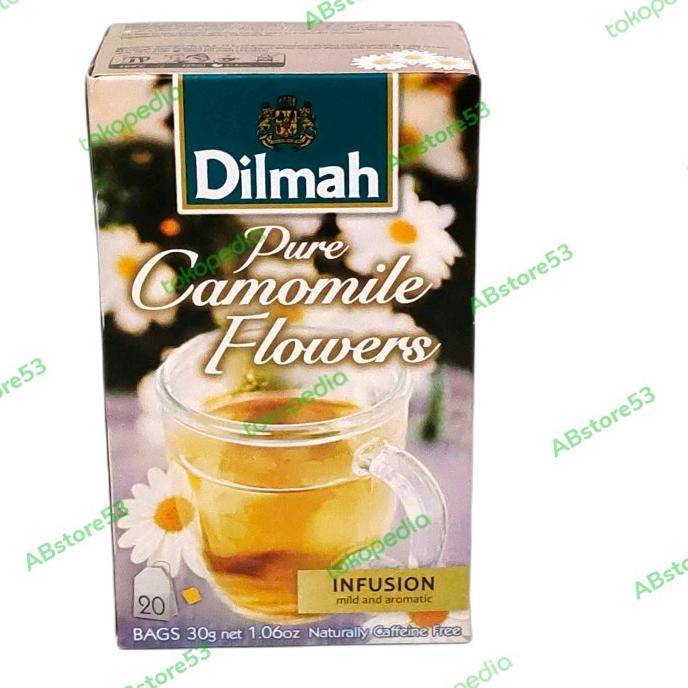 

Teh Celup Dilmah Pure Camomile Flower Halal No Envelope - 20 x 1.5 GR
