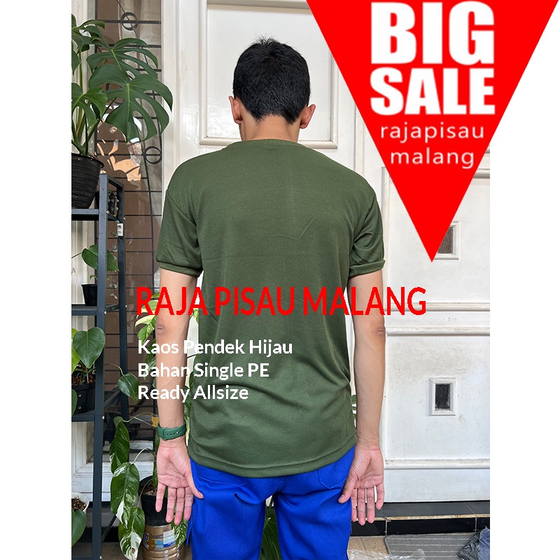 RPM kaos polos hijau army / hijau tua