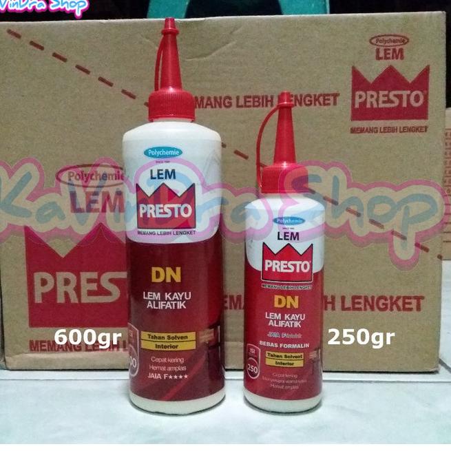 

[PRODUK VWCDL] Lem Kayu Presto DN 250 gr - Kayu ke HPL, MDF, Veneer, Kertas bahkan Keramik - Lem Gitar JWH
