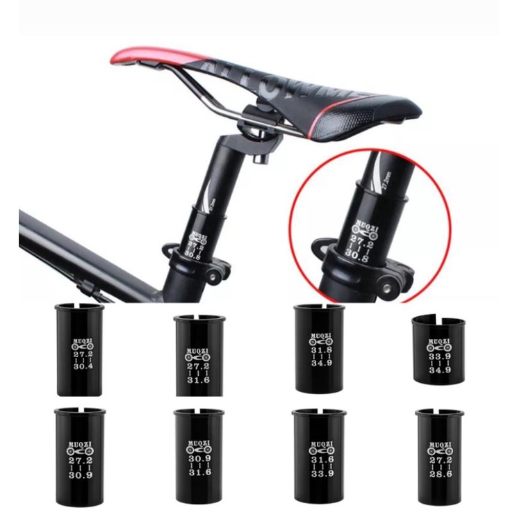 Muqzi Adaptor Seatpost Adapter Reducer Sleeve Seatpost Sadel Sepeda