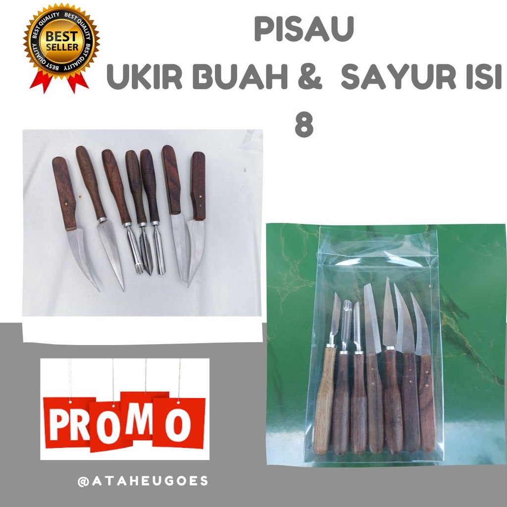 

❄️ READY STOK ❄️ SATU SET PISAU GARNISH UKIR BUAH CARVING ISI 5 7 8 produck VIRAL