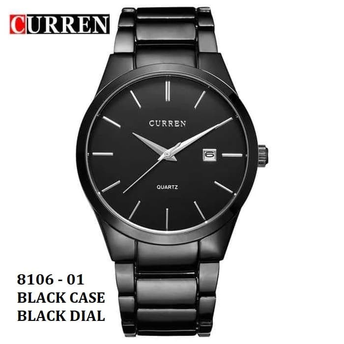 ⭐BISA COD⭐ Jam Tangan Pria / Curren / 8106 Date / Jam Tangan Stainless Steel Ori