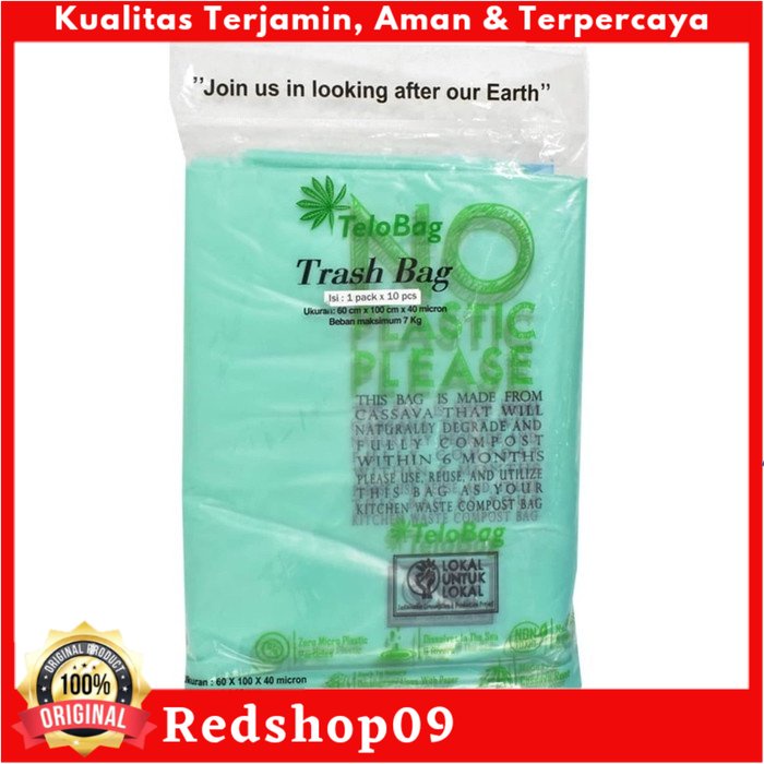 Telobag 60x100 Cm Set 10 Pcs Kantong Sampah Organik
