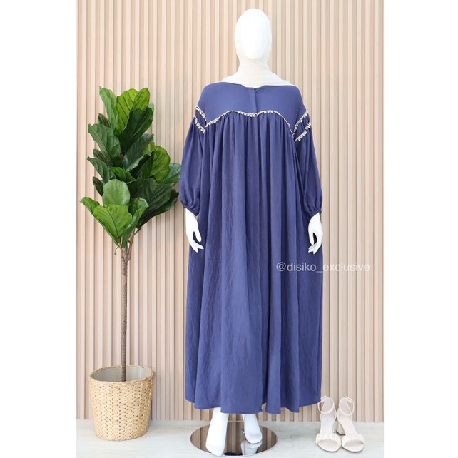 Gamis Busui Abaya Original Disiko exclusive , Gamis Muslimah , Gamis Cantik katun Crincle , Gamis Ab