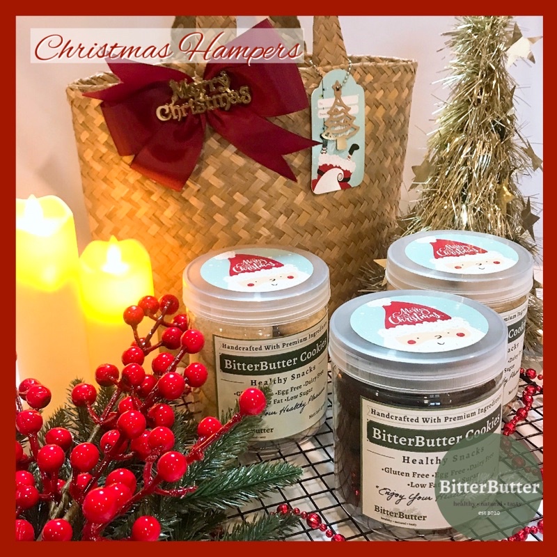 Hampers Natal 2022 Healthy Cookies, Parcel Natal, Kue Sehat.
