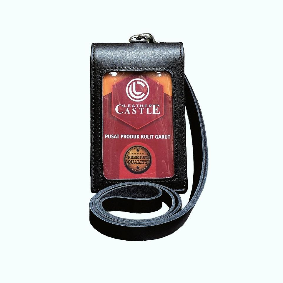 

Terbaru.. Id Card Name Tag Holder Double Magnet Plus Tali Id Kulit Leather Castle YL0
