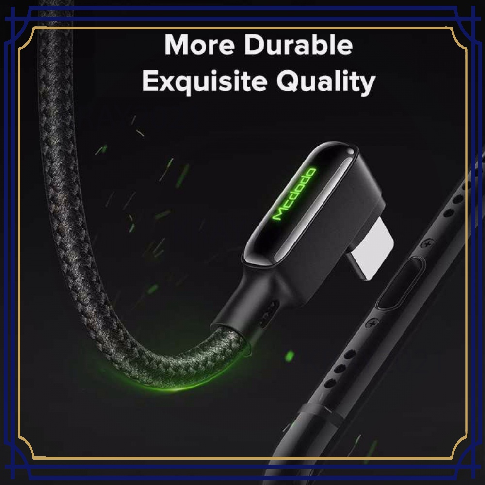 Kabel Charger USB USB Type C Braided L Shape 3A 1.8 Meter -CB016