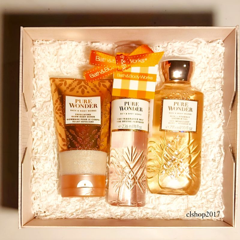 BBW PURE WONDER GIFT SET PAKET BATH &amp; BODY WORKS