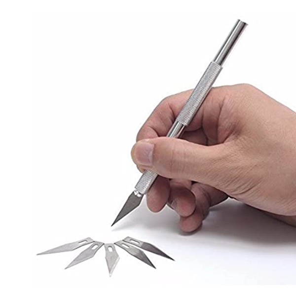 

Pisau Ukir Pen Cutter Crafting Art Knife Metal Handle Blade