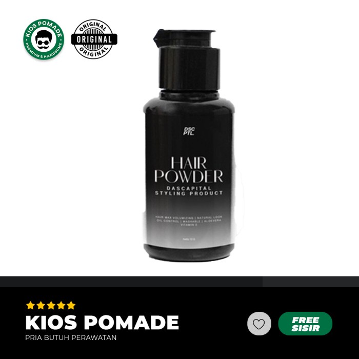 HAIR POWDER POMADE BUBUK BEDAK RAMBUT PRIA DASCAPITAL POWDER