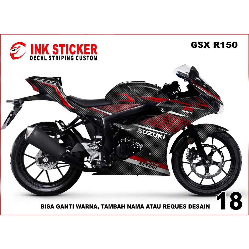 Sticker Decal GSX 150R 18 Fullbody, Decal Suzuki GSX 150