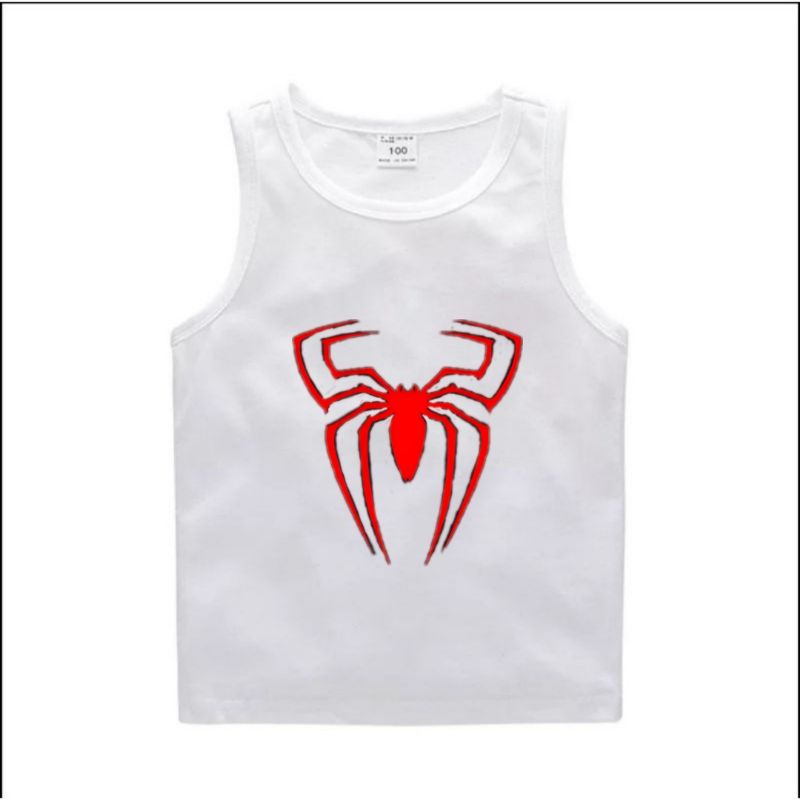 Singlet Anak Gambar Spider Gold Red Kaos Singlet Anak Usia 2 sampai 10 Tahun Untuk Anak Cowok Cewek Tanktop Anak Baju Anak