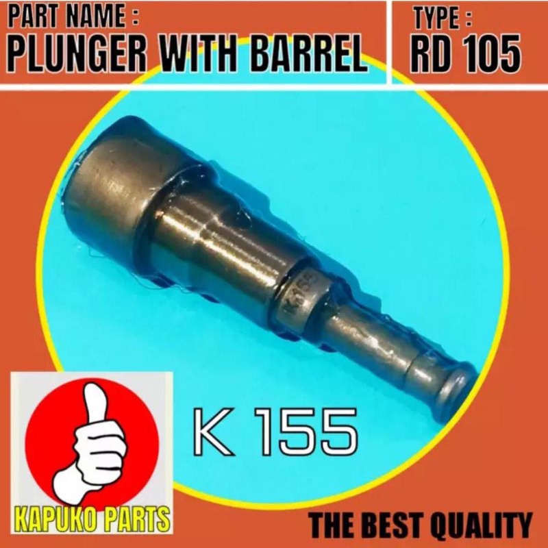 RD 105 PLUNGER WITH BARREL UNTUK MESIN DIESEL KUBOTA 10.5 PK