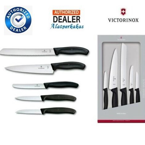 Sale Pisau Set 5 Pcs Victorinox Kitchen Set Standard Original Termurah