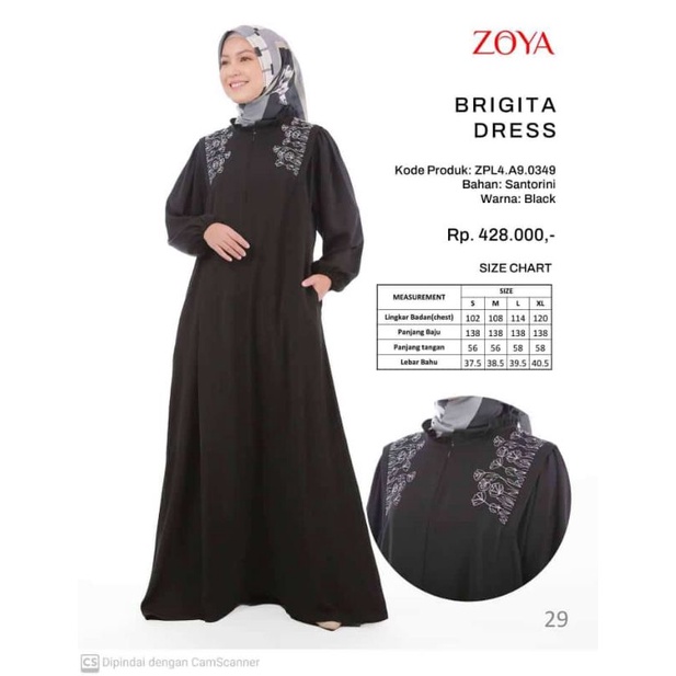 BRIGITA DRESS BLACK ZOYA