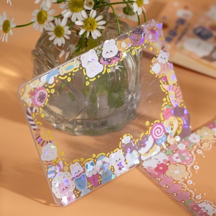 

Cute Pet Impression 2 Layers Diary Deco Stickers Set Stiker Cewe Lucu Hias Dekorasi Buku Bentuk Bingkai Frame Hadiah Kado Murah
