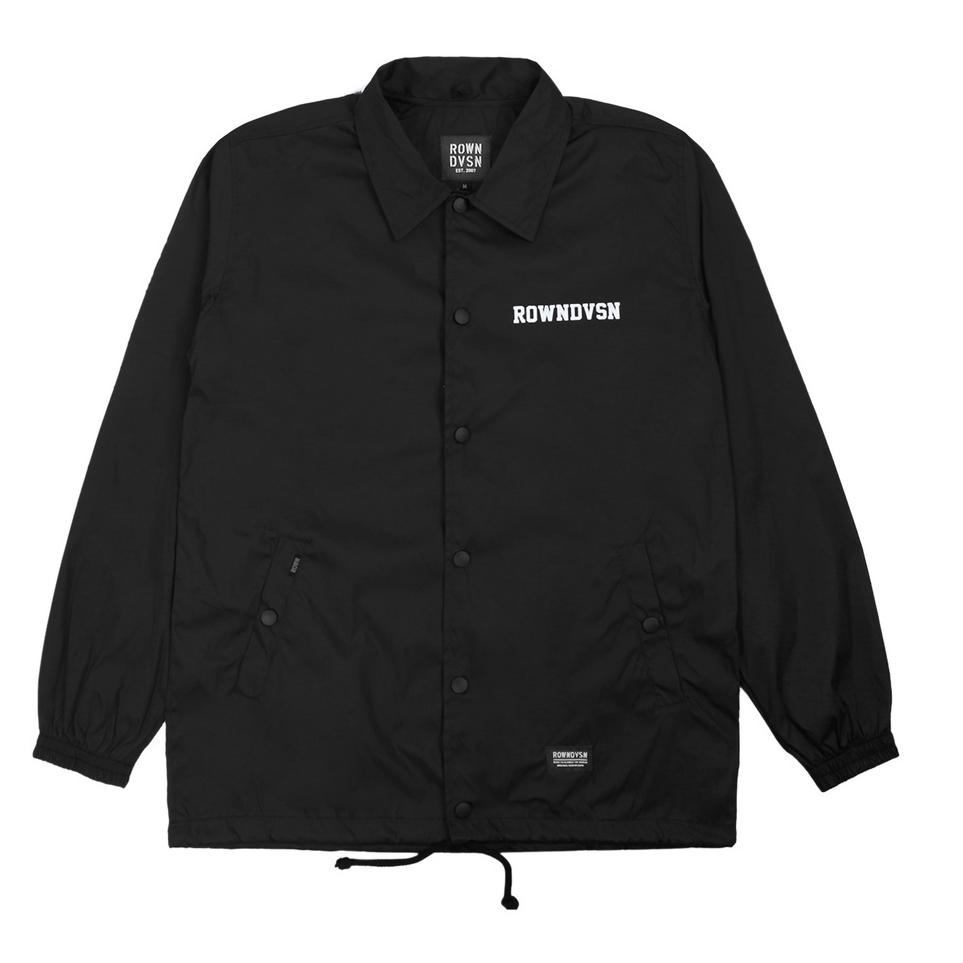 Langsung Order Rown Division Coach Jacket Black - Rowndvsn Coach Jaket Davincie Black
