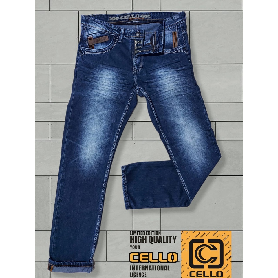 CELLO JEANS PANJANG ORIGINAL IMPORT DENIM KUALITAS MALL CORVYUS JINS TERBARU