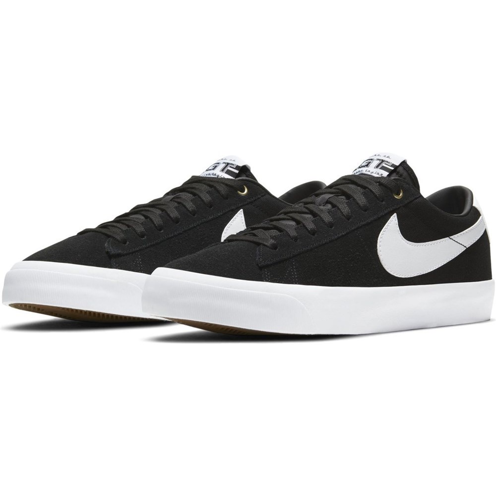 NIKE SB ZOOM  BLAZER LOW PRO GT BLACK WHITE