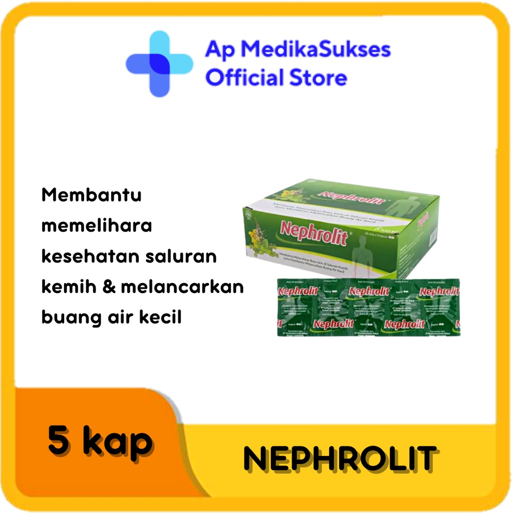 

Nephrolit 5 Kapsul Meluruhkan Batu Urine & Melancarkan Buang Air Kecil