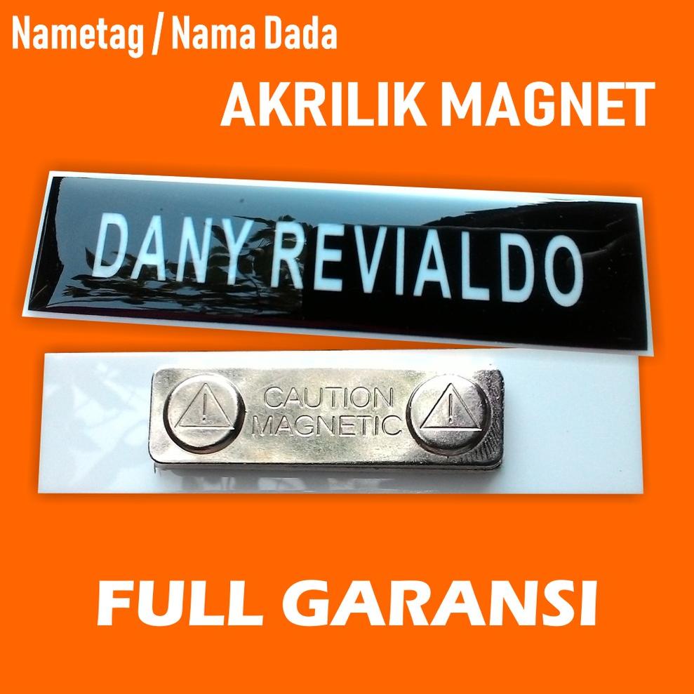 

(Kode[Z98J]✓) Nametag Nama Dada Akrilik Magnet viral