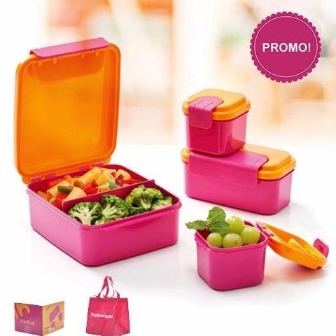 Tupperware klik klak kotak makan set promo