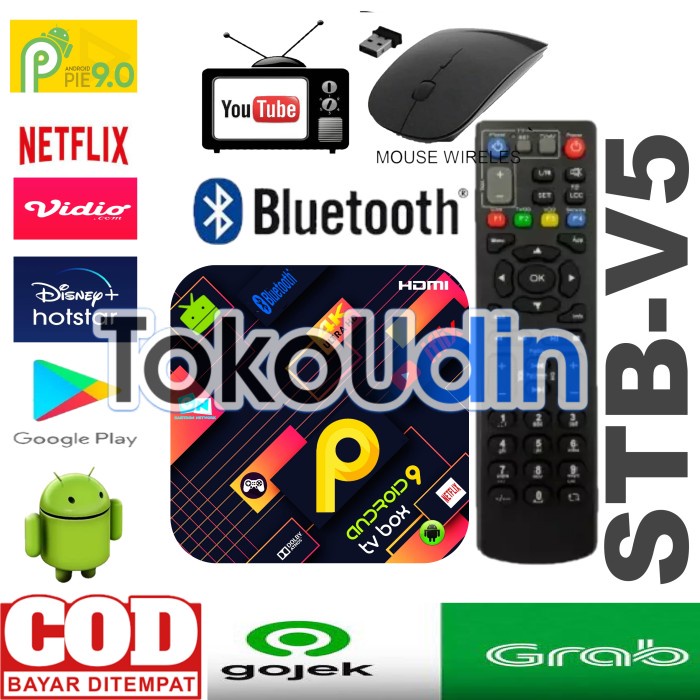 STB Android BOX ZTE B860H V5 4K Google Voice Assistant Full Aplikasi TERLENGKAP