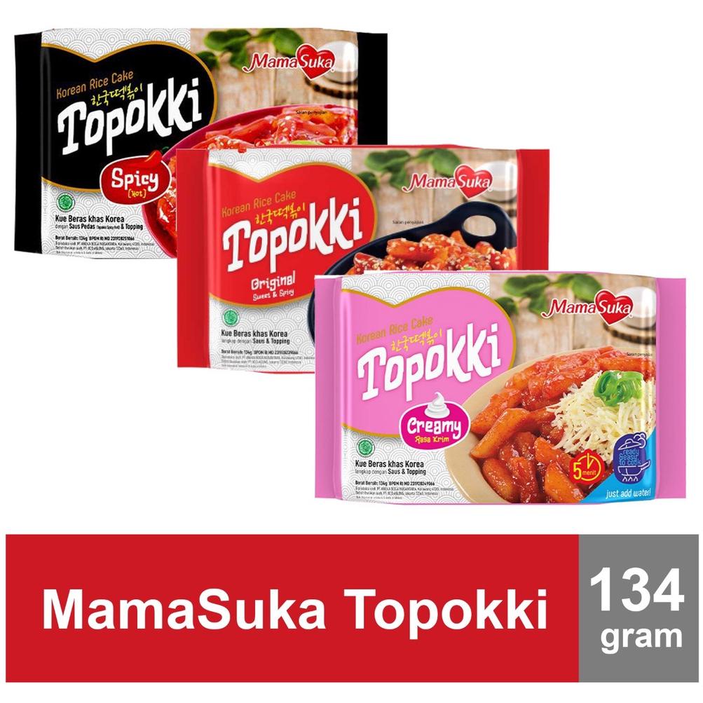 

Cuma Di Sini TOPOKKI MAMASUKA 134gr 3 Variant Rasa HALAL!!