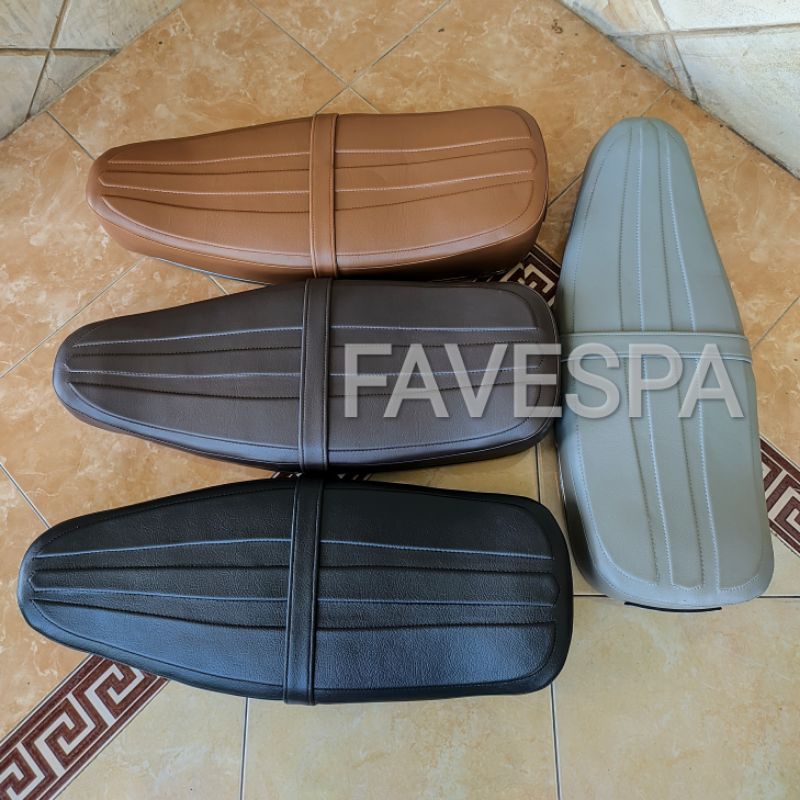 JOK VESPA PIAGGIO PANJANG TIMBUL HITAM COKLAT