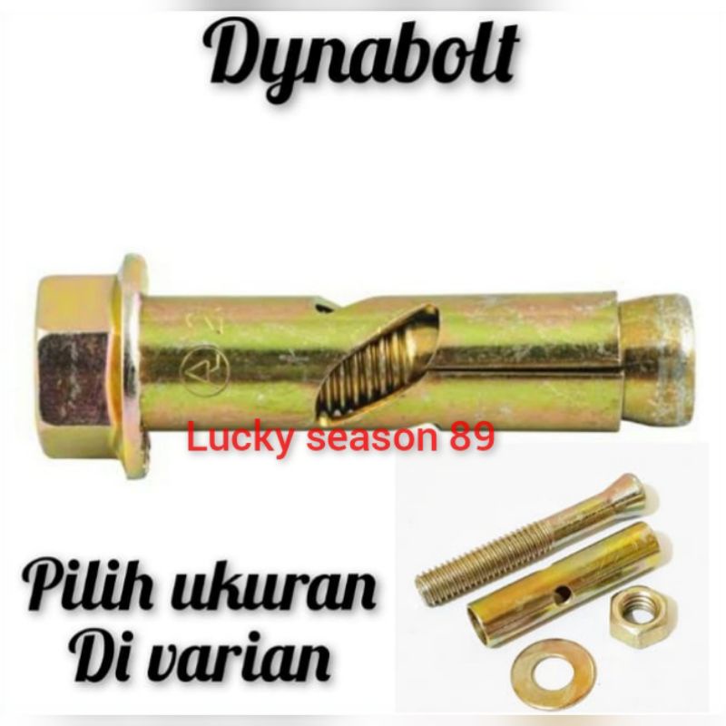 Dynabolt Baut Tembok/Pilih Ukuran Di Varian