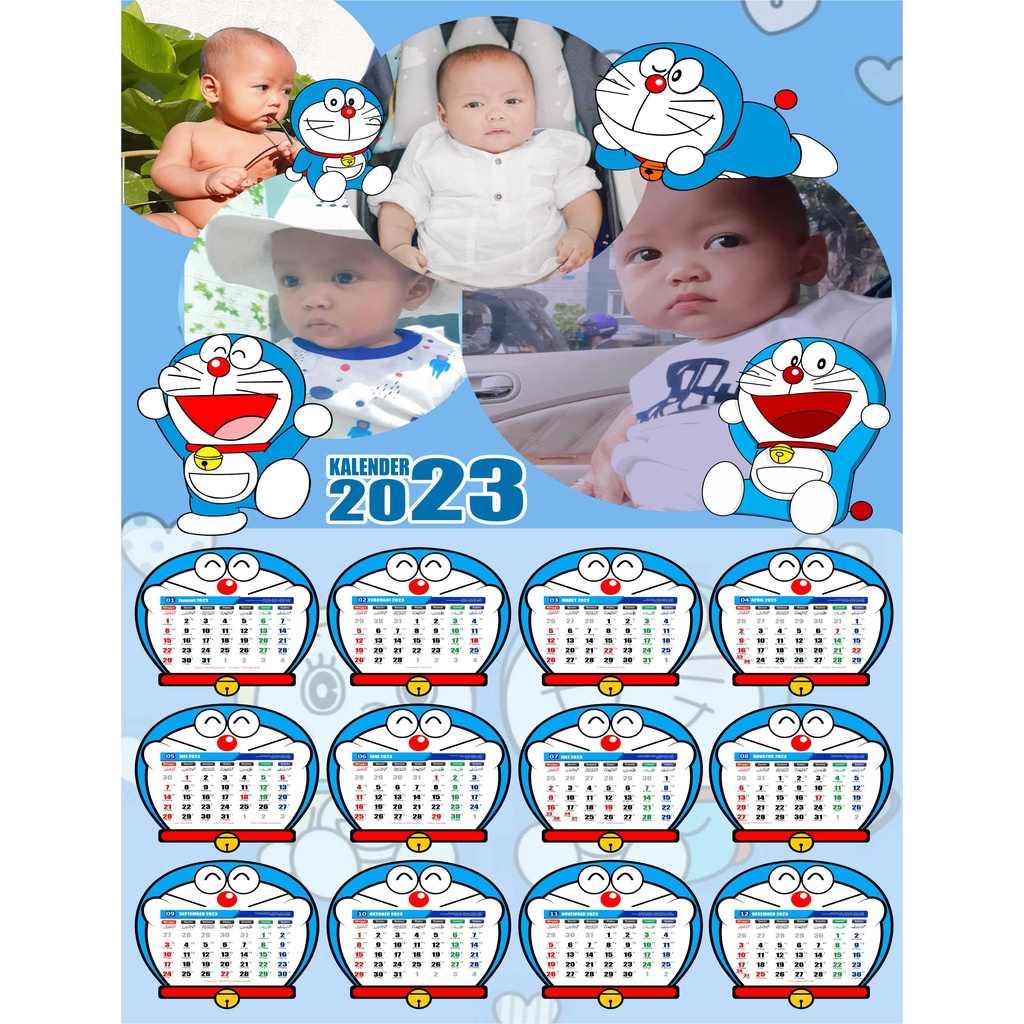 

Kalender Dinding Karaktere 2023 Foto Sendiri (Foto Custom)