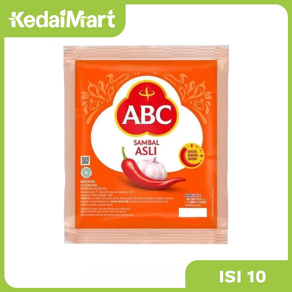 

ABC Sambal Asli Sachet 10 x 18 / 20 Gram