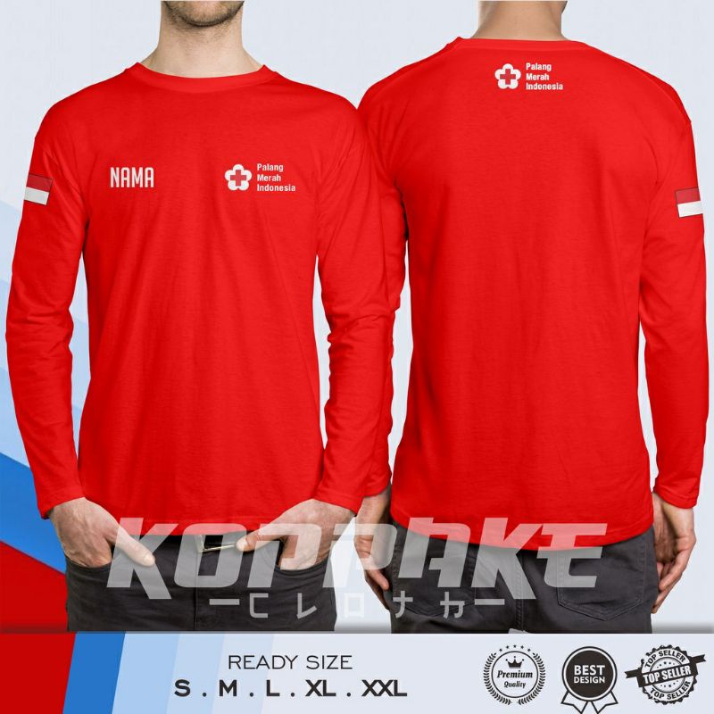 KAOS LENGAN PANJANG PMI PALANG MERAH INDONESIA