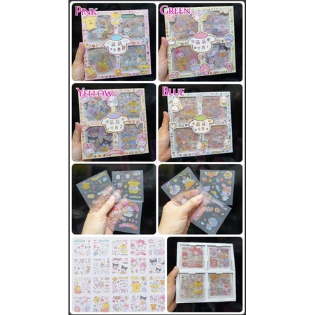 

Sticker box sanrio gliter kotak isi 32pc