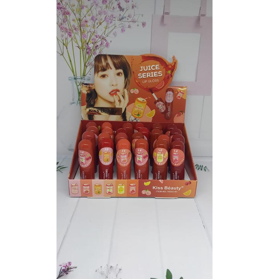 ㆅ [LUSINAN] LIPGLOSS KISS BEAUTY VELVET RAINBOW COLOR / HASAYA NUDE READY 3978 ☀