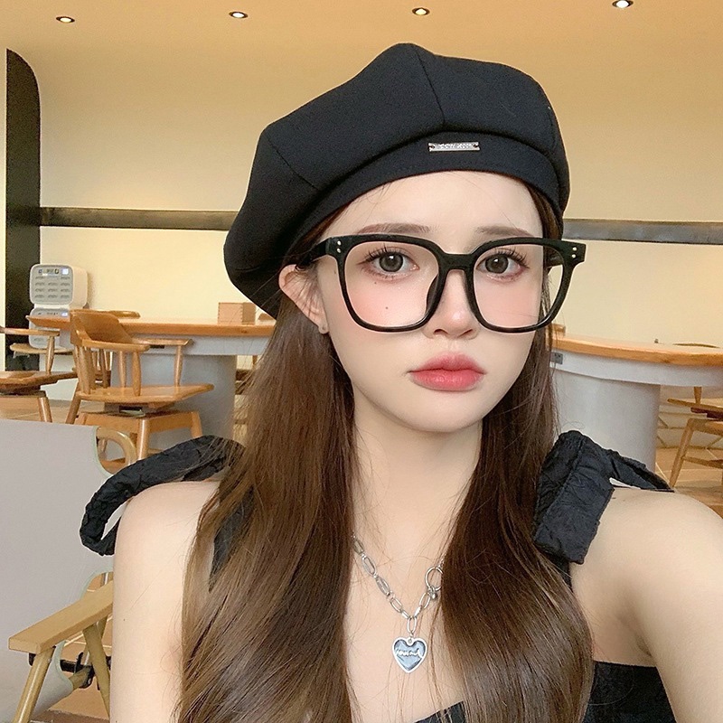 Topi Baret Bahan Kain Gaya Korea Untuk Musim Semi Dan Gugur