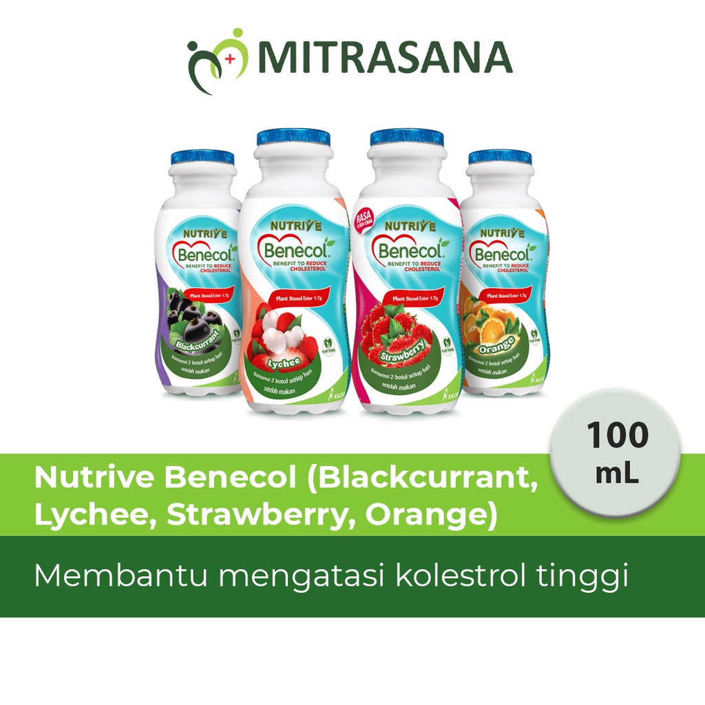 

Benecol Jeruk - Blackcurrant - Strawberry - Lychee - 100 Ml - Membantu Menurunkan Kolesterol