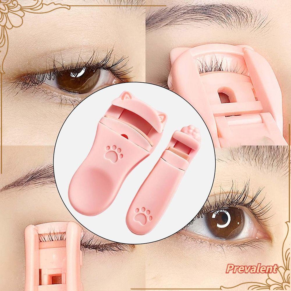 Preva 2Pcs/Set Penjepit Bulu Mata Bulu Mata Portable Profesional Tahan Lama Curl Corner Eyelashes