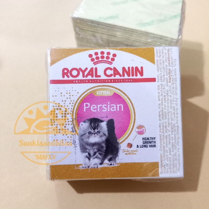 

Royal Canin Persian Kitten Sticker Label Pet Shop
