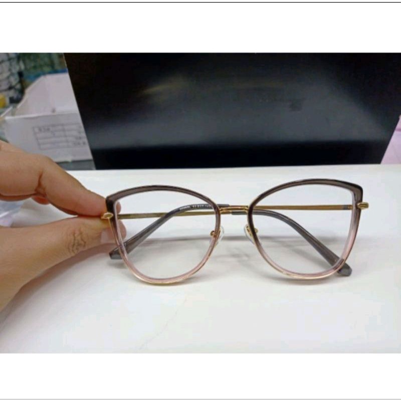 kacamata wanita cat Eye 95968 bisa minus normal frame terbaru