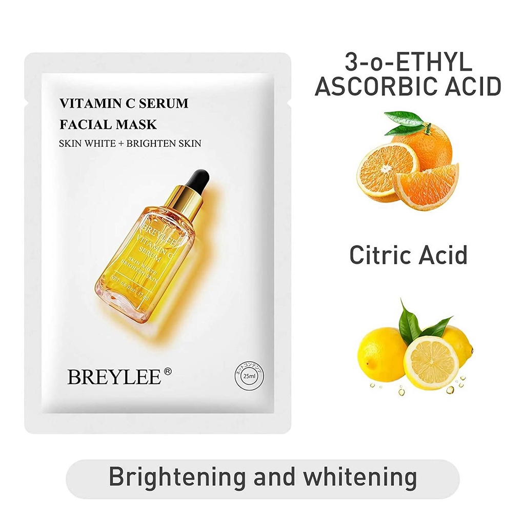 ✨LACIKOSME✨ BREYLEE SHEET MASK SERUM - MASKER BREYLEE WHITENING ACNE COLLAGEN BPOM